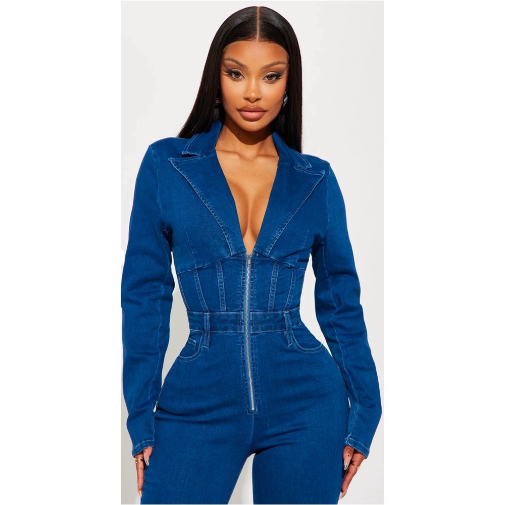 Stylish Blue Denim Jumpsuit